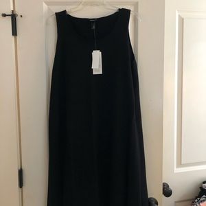 Merino wool black dress